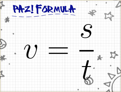 formula za brzinu