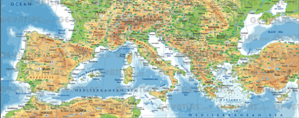 karta juzne evrope Geografski položaj i fizičkogeografske odlike Južne Evrope karta juzne evrope